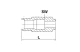 KLEMMOER RVS VOOR HD SLANG 8.6x4