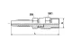 SCHROEFPILAAR VOOR HD SLANG 1/8" DRAAIBAAR 1/8NPT