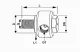 HD BANJO KOPPELING ROND ∅ 30/20-8 M10X1