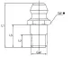 SMEERNIPPEL RECHT 1/4" RVS 316