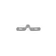 LEIDING CLIP 1 x 4MM  RVS